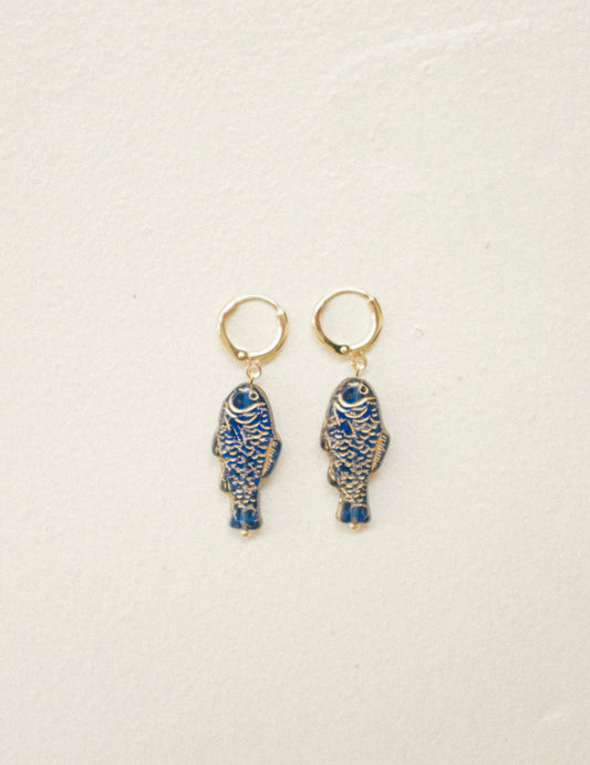 Blue Sardine Earrings