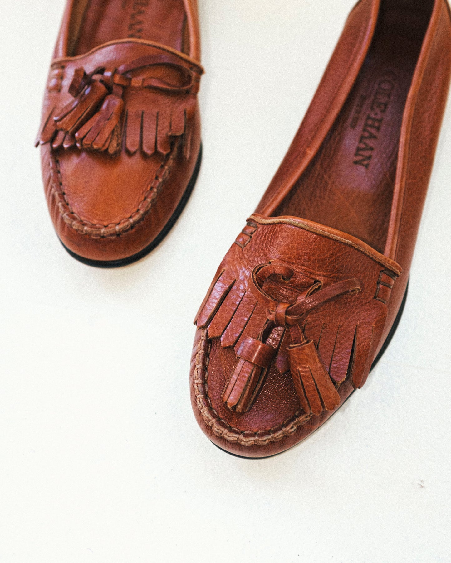 Cognac Tassel Loafer 5.5