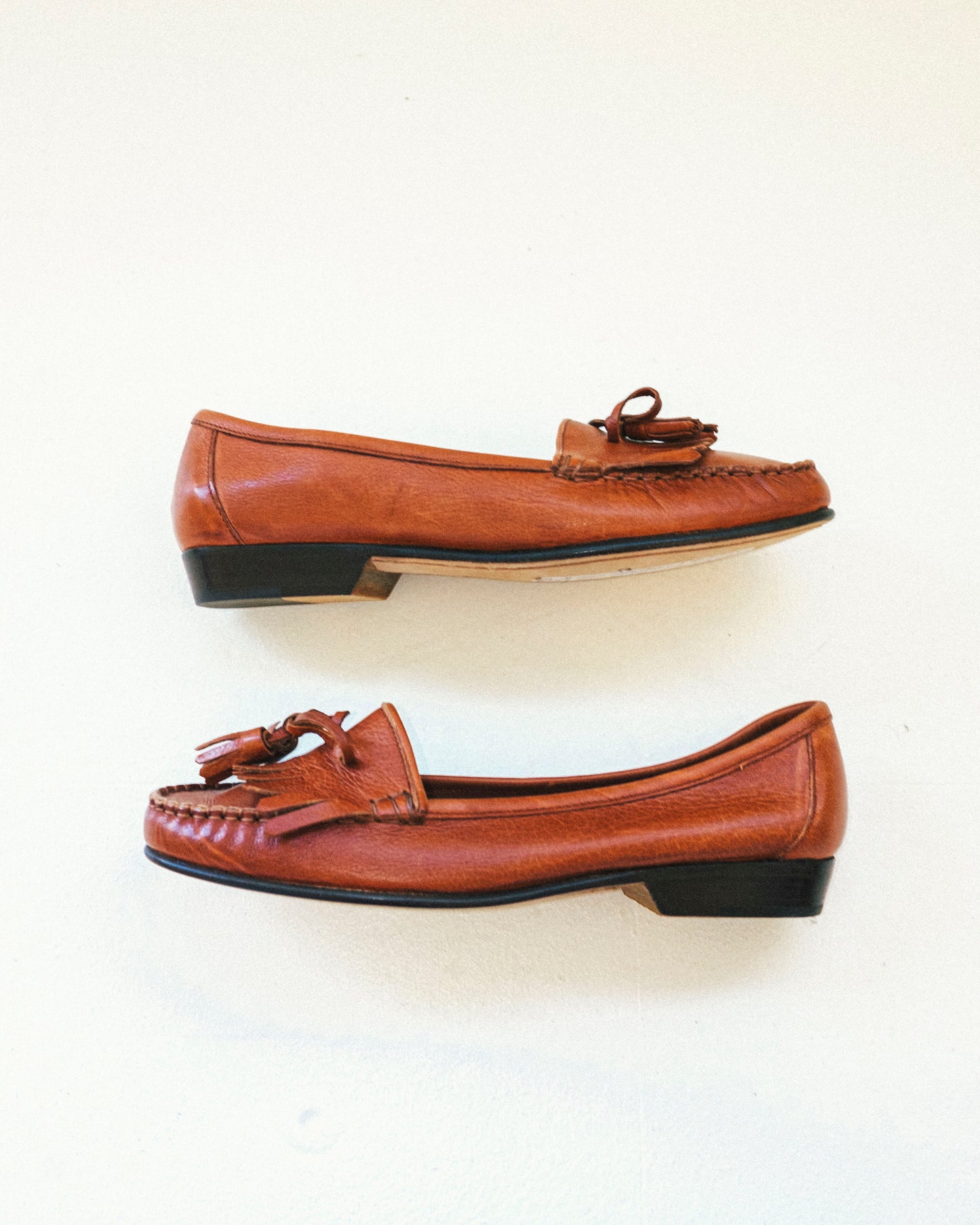 Cognac Tassel Loafer 5.5