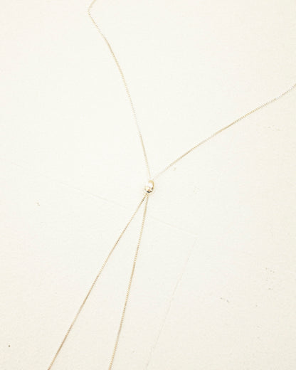 Infinity Bolo Necklace - Silver