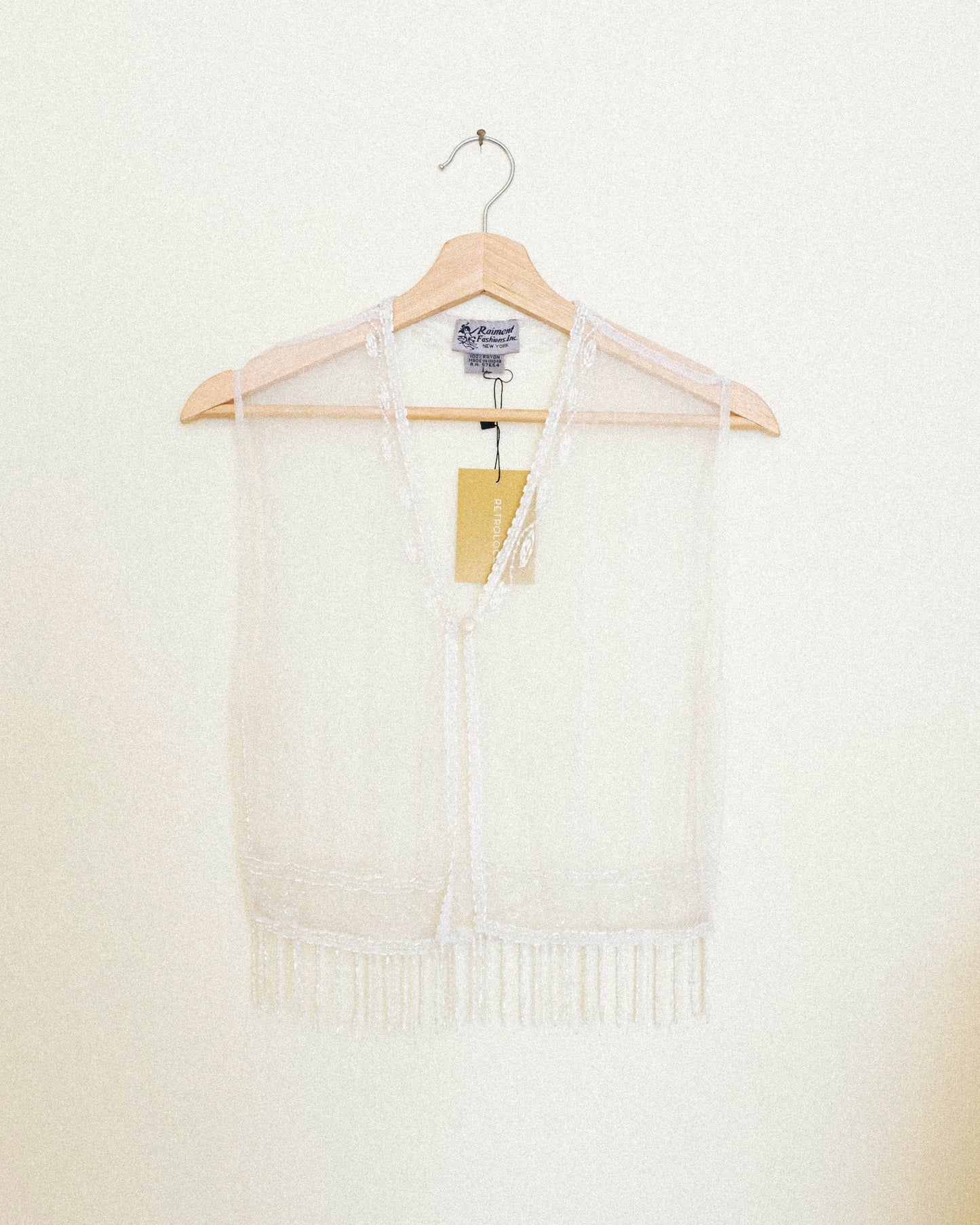 Sequin Mesh Vest