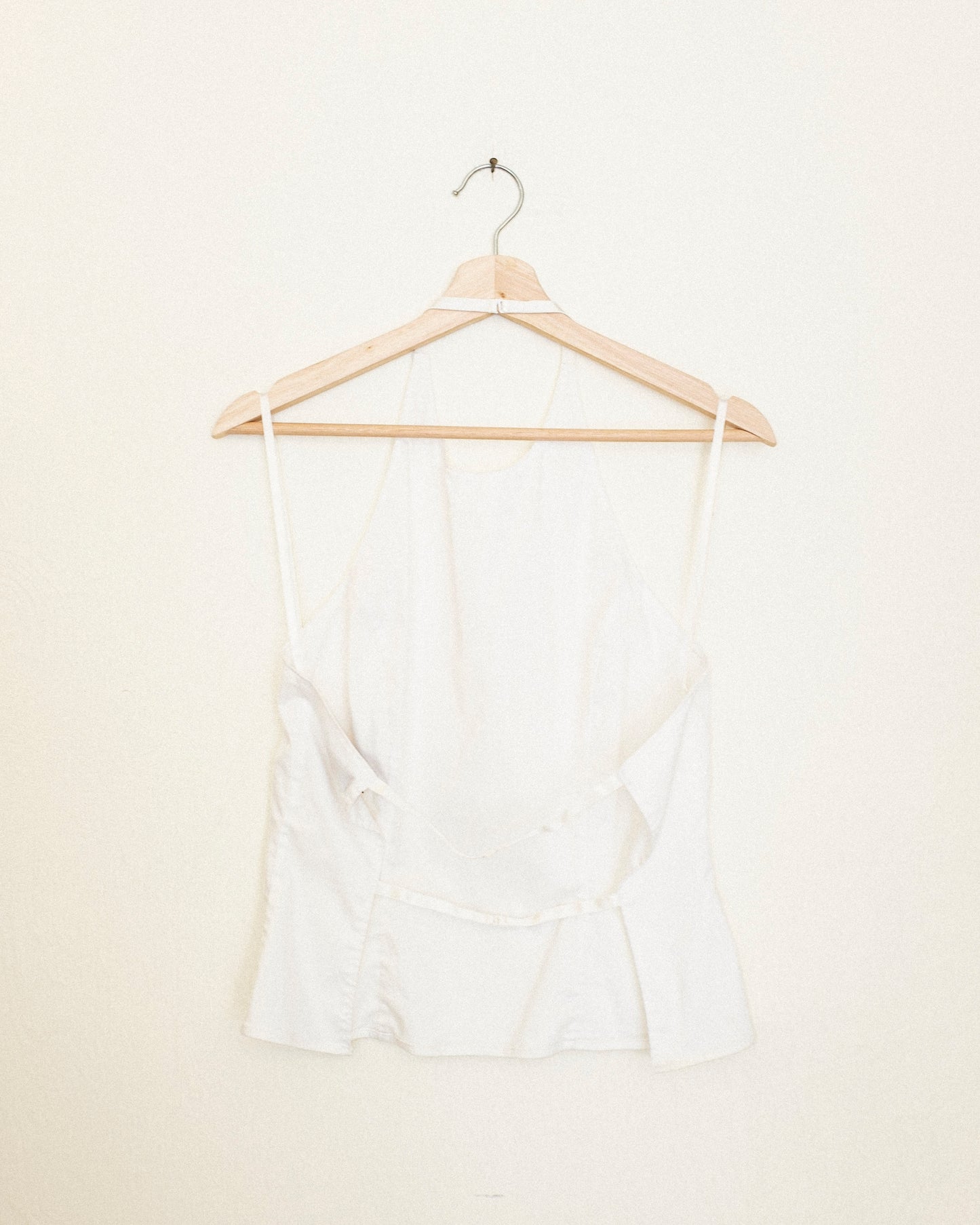 90's White Halter Top