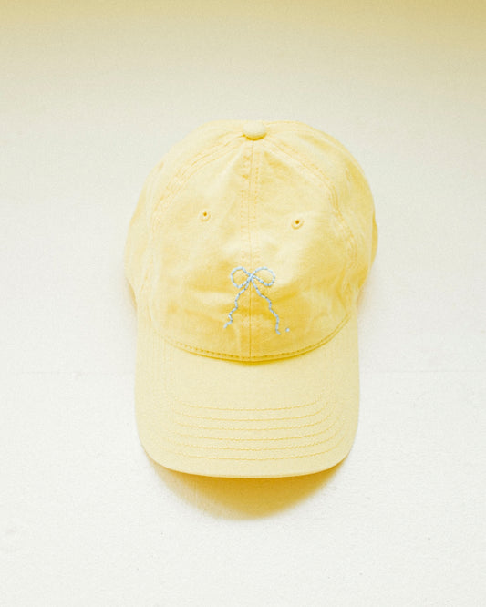 Embroidered Bow Cap