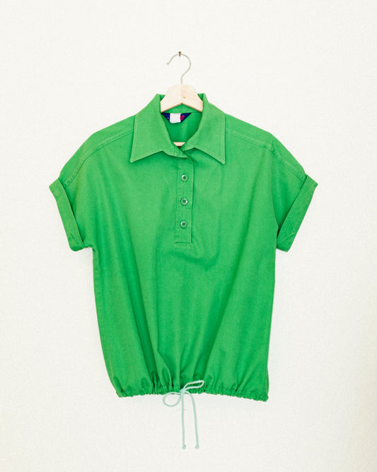 Emerald Drawstring Top