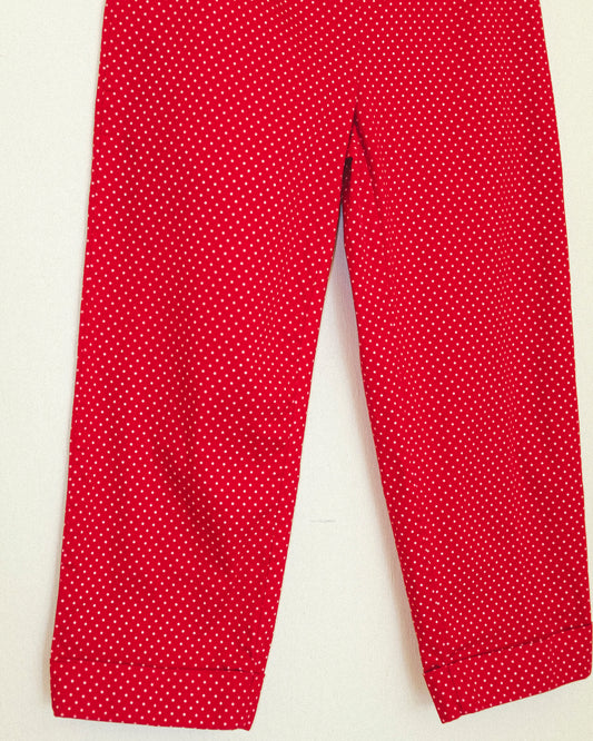 Cherry Dot Capri Pants