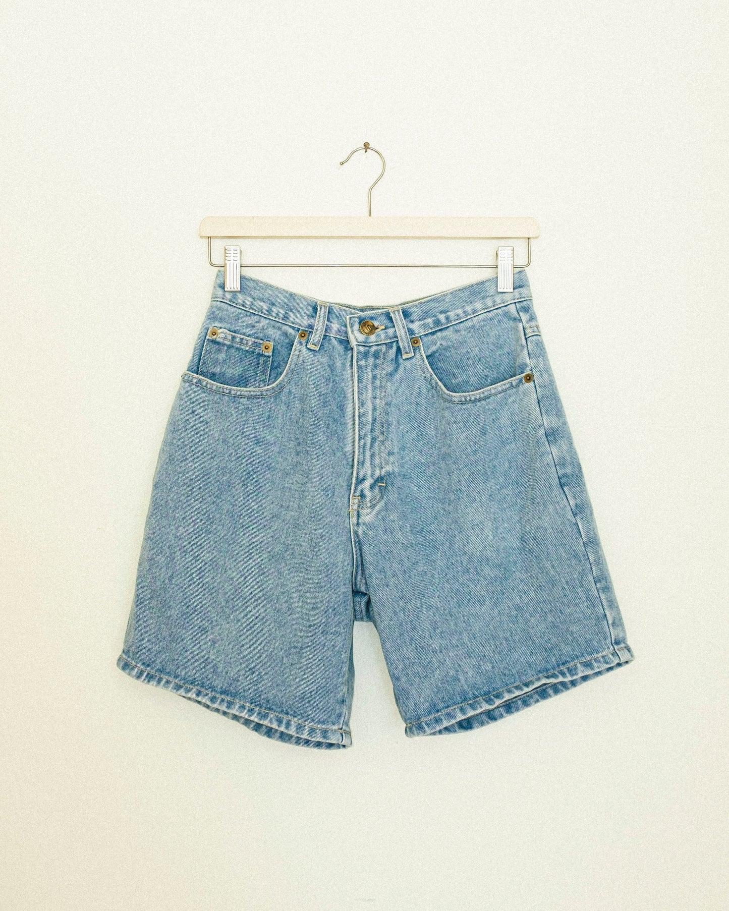 High Rise Denim Shorts