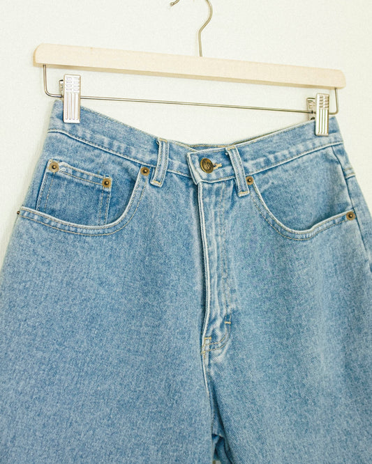 High Rise Denim Shorts