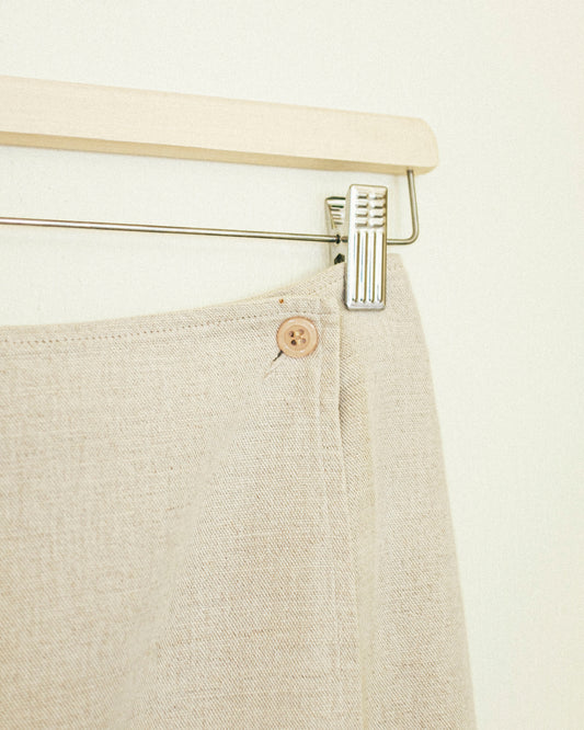 Linen Wrap Skirt