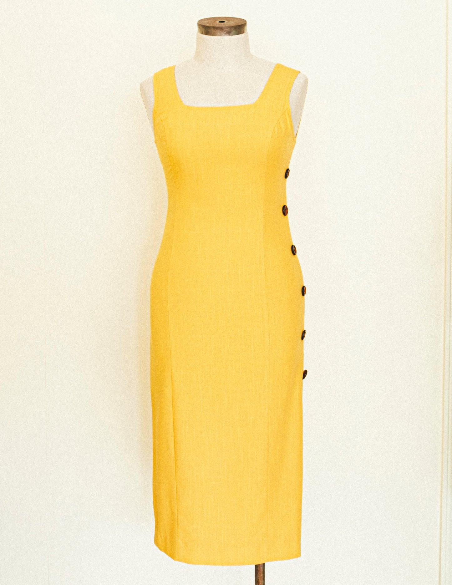 Golden Midi Dress