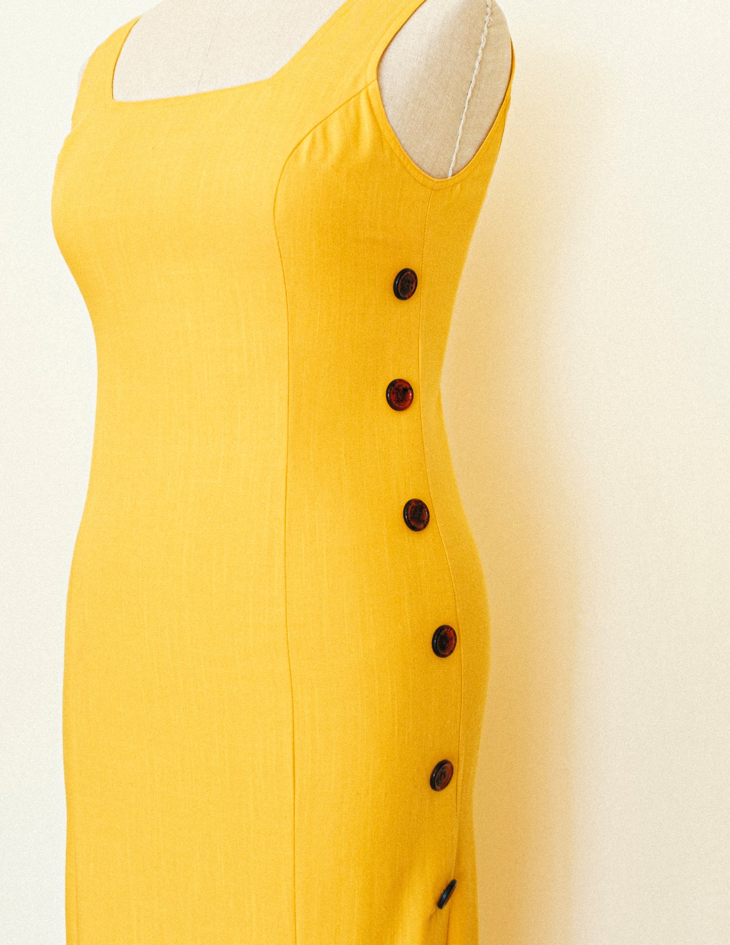 Golden Midi Dress