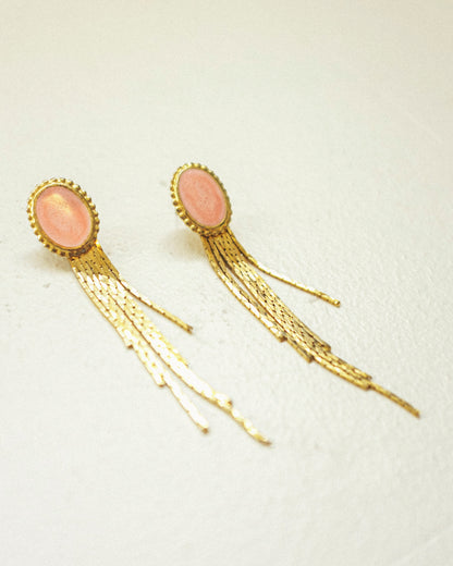 Enamel Tassel Earrings