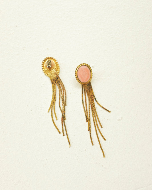 Enamel Tassel Earrings