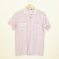 Lavender Stripe Button Up