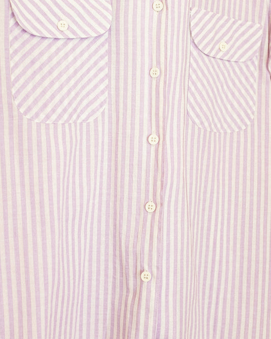 Lavender Stripe Button Up