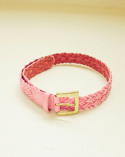 Pink Leather Belt