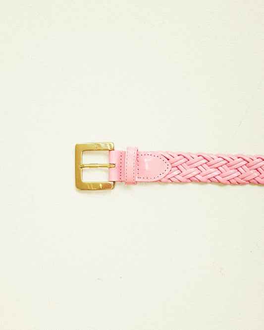 Pink Leather Belt