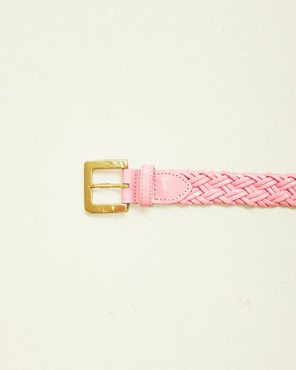 Pink Leather Belt