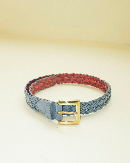 Blue Leather Belt