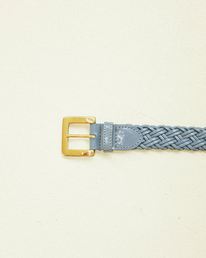Blue Leather Belt