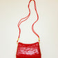 Cherry Wicker Shoulder Bag
