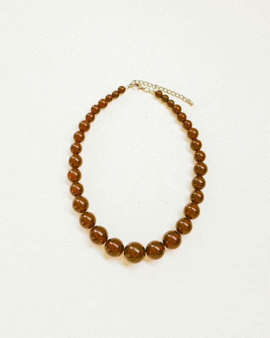 Cocoa Bead Necklace