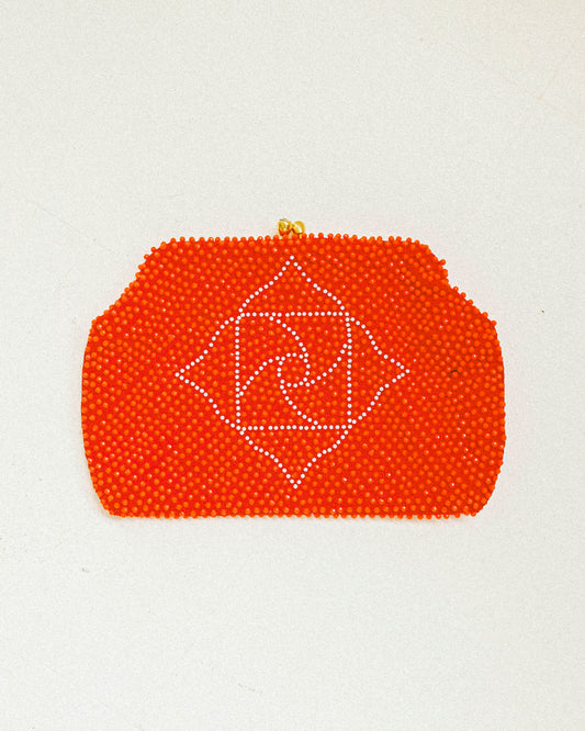Poppy Beaded Clutch