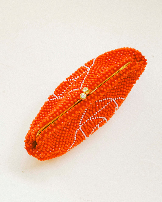 Poppy Beaded Clutch
