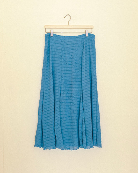 Azure Crinkle Skirt