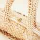 Striped Raffia Handbag