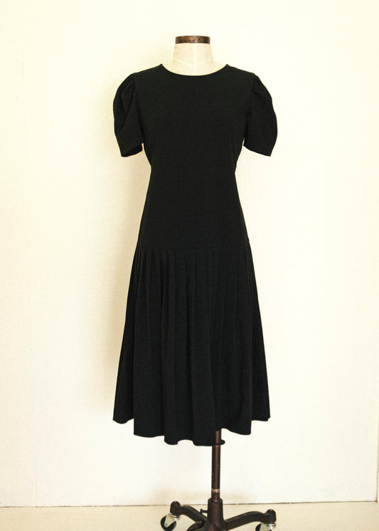 Noir Drop Waist Dress