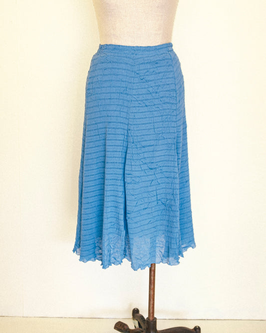Azure Crinkle Skirt