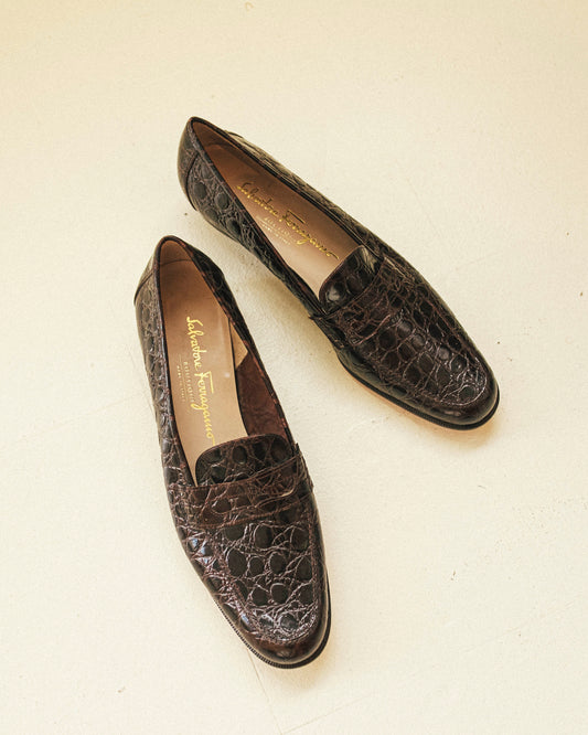 Ferragamo Croc Loafers 8