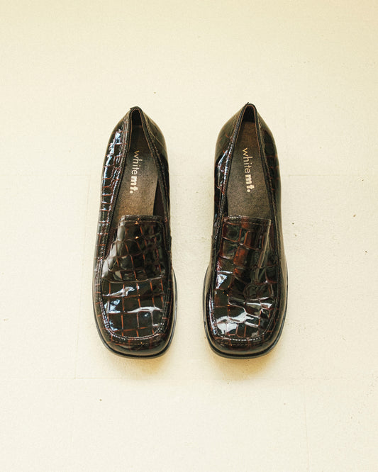 Chunky Patent Croc Loafers 8