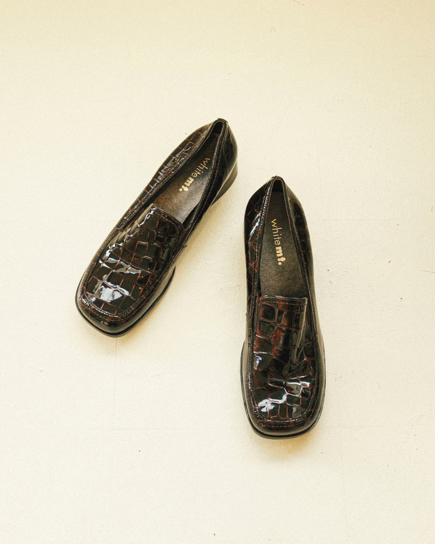 Chunky Patent Croc Loafers 8