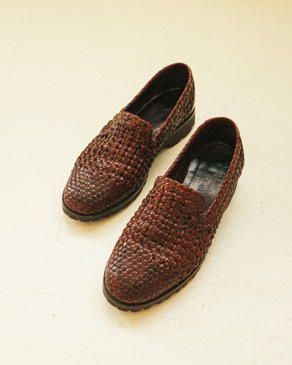 Woven Lug Loafers 6.5