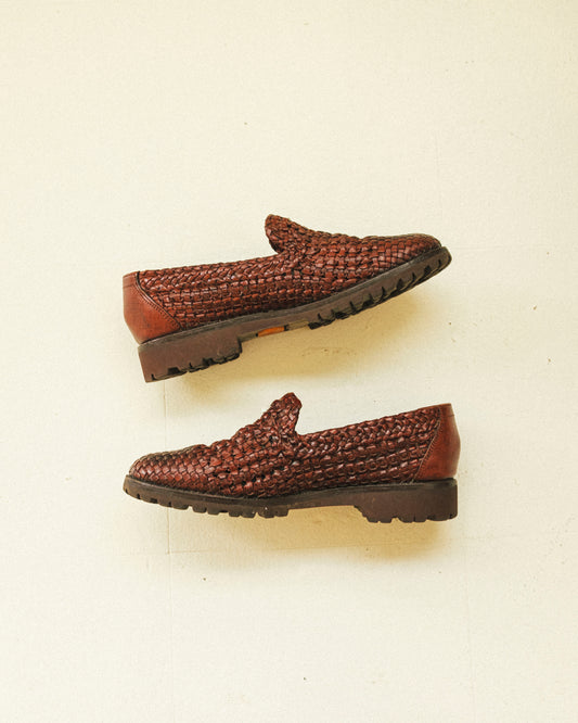 Woven Lug Loafers 6.5