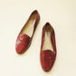 Burgundy Woven Loafers 8.5W