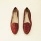 Burgundy Woven Loafers 8.5W