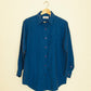 Indigo Linen Button Up