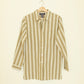 Olive Stripe Button Up