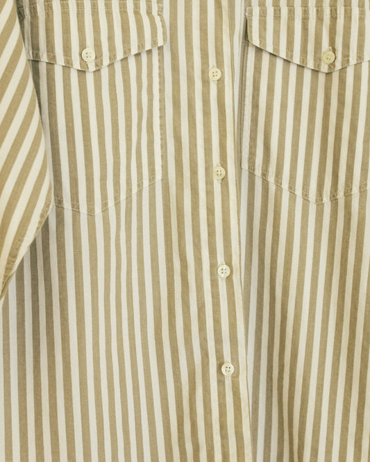 Neutral Stripe Button Up