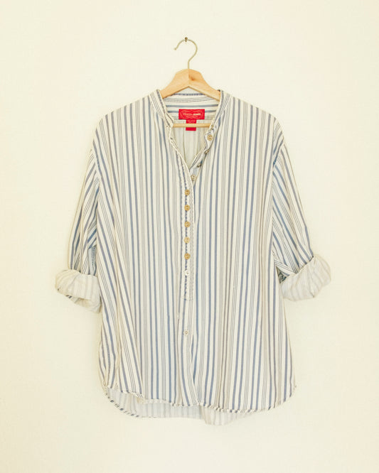 Striped Denim Button Up
