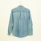 Ribbon Denim Button Up