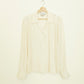 Creme Silk Blouse