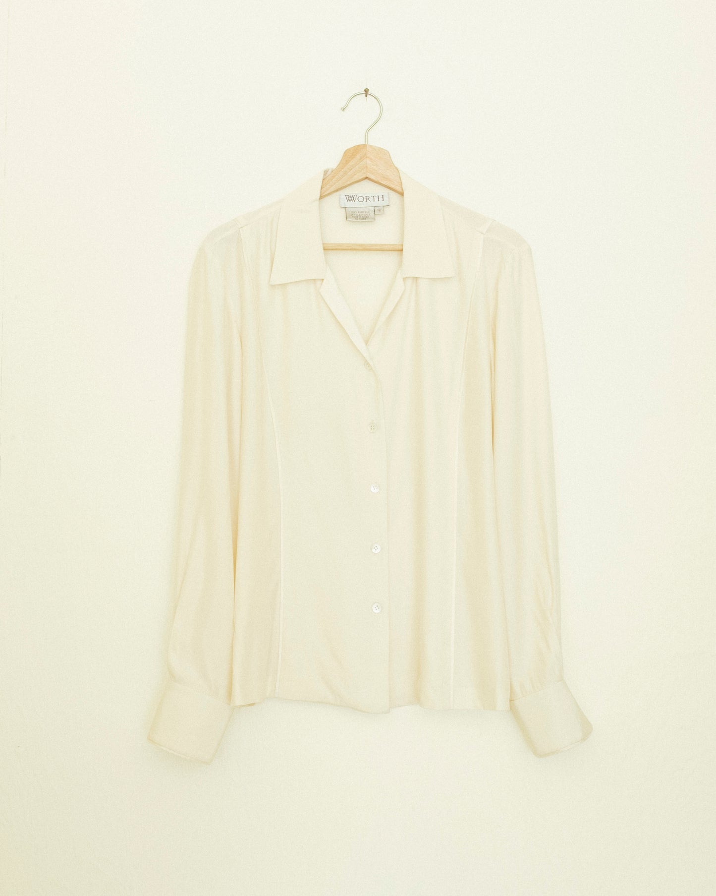 Creme Silk Blouse