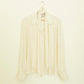 Creme Silk Blouse