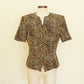 Leopard Zip Top