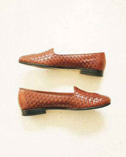 Woven Leather Loafers 10