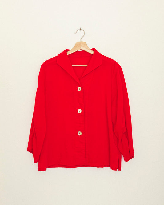 Tomato Linen Shirt