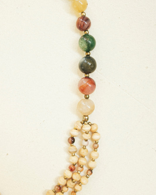 Agate Beaded Necklace